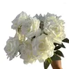 Fiori decorativi 9 teste Diamond Rose Bouquet Artificiale Bunch di nozze europeo Decorazioni per la casa Articoli POPS GIOCHI