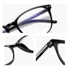 Sunglasses Classic Rectangular Anti Blue Light Reading Glasses TR Frame Ultra-Light Presbyopic Elder Men Women