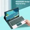 Case compatible avec Samsung Tab S6 Lite 10.4 Case de tablette + clavier détachable + souris