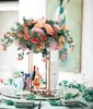 装飾的な花35cmウィスターリアペーニーローズ人工花玉センターピース装飾ウェディングブーケ花柄のフローラルアレンジバックドロップテーブルバイン