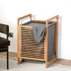 Laundry Bags Large Capacity Basket Japanese-style Dirty Clothes Small Household Storage Rack Bamboo Hamper