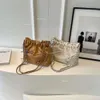 Drawstring Women Fashion Handbag Chain Bowknot Bucket Bag Casual Axel Purse varje dag för shoppingarbete resor