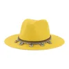 Bérets Chapeaux pour femmes Summer Sun Sun Chain Western Cowboy Panamas Men Solid Band Male Caps Sombreros de Mujer