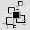 Wanduhren 2024 Uhr Quarzuhr DIY 3D Aufkleber Moderne Aufkleber Wohnzimmer Reloj De Pared Wohnkultur Saat Horloge Murale