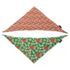 Dog Apparel Christmas Bandanas Santa Claus Scarf For Pet Holiday Bandana Small Medium Dogs Puppy Triangular Bandage