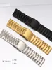 Bandas de reloj DZ 24cm 26 cm Strap plateado Men039 de acero inoxidable negro con brazalete de caja grande2514997