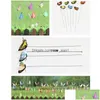 Decorazioni da giardino Butterfly Stakes decorativo 12 pezzi ornamenti decorazioni per patio decorazioni da esterno drop drop drop drop home lawn dhebk