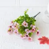 Fleurs décoratives Fleur résistante à UV Faux Bouquet vibrant réaliste du jardin de simulation de maintenance facile à maintenance artificielle pour un