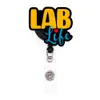 10 pcs/lot Wholesale Hospital Accessories RN CNA CMA LAB Life Acrylic Plastic Medical Healthcare Nurse Badge Reel