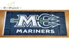 Echl Maine Mariners Flag 3x5ft 90CMX150CM Banner poliestru Dekoracja Latającego Dom Garden Prezenty 3352638