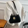 Hobo Vintage Trendy Ladies Underarm Shoulder Bag Solid Color Lacquer PU Leather Handbag Women Fashion Brand Simple Female Chain Purse