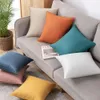 9v7t Technology Fabric Throw Pillow Light Luxury Living Room Sofa Cover Leather Modern Cushion Orange Backrest Large