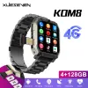 Смотреть xueseven kom8 4g Lte Network Smart Wwatch HD Двойной камеры GPS GPS Водонепроницаемые Wi -Fi Google Store Android 8.1 Sport Smart Watches для мужчин