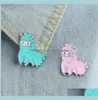 Pinos broches kawaii animal alpaca broche pin badge broroche camiseta jeashet decorated girl girl jewelry presentes de jóias grow delive1831390