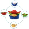 Table Mats Heating Bowl Cover Microwave Safe Easy Handling Heat Resistant Dish Holders With Corner Edge Design Pot Holder