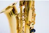 Golden Alto Saxophone with Mouthpiece Sax E-Flat Music Instrument Professional Best Quality YAS-62