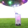 70cmのポールウェディングパーティーの装飾ホリデーサプライA423080815を備えた明るいLEDバルーン透明な色の点滅照明風船