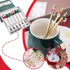 Coffee Scoops Christmas Gift Deco Tableware Cutlery Set Elk Tree Decoration Dessert Spoon Fruit Fork