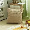 Pillow 45x45cm Cotton Pillowcase Double-sided Tufted Sofa Without Core Living Room Decoration Cover
