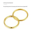 Solid Gold18 K Pure Gold Yellow Gold Ring Real Gold com Certificado AU 750 Original Pure 18k Gold Rings Gifts HK Tamanho 240409