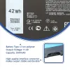 Batterier litiumjonbatterier liion batterier laddningsbart bärbara batteri 11.4v 42wh 3dddg för dell latitud e7270 e7470