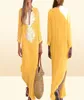 Summer Femmes Dress Clothes Boho Long Maxi Robe Long Manche Vneck Loose Ladies Party Summer Summer Sundress Vêtements décontractés 5281702