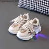 Sneakers Zapatillas LED Childrens Sports Shoes Autumn New Breathable Boys Casual Shoes Girls Tennis Shoes Running Shoes Childrens Shoes Zapatos Ni a Q240413