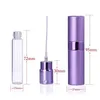 Speicherflaschen 5pcs 1pc 5ml Tragbares Mini -Parfümglasflaschenweg Aluminiumspray -Zerstäuber leerer Metall Parfume Atomiser Sprayer