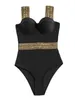 Frauen Badebekleidung Jucleo sexy Unterdraht ein Stück Badeanzug Frauen separat Strandanzug 2024 Mujer Thong Monokini Bikini