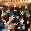 1 feuille joyeuse Noël flocon de neige, guichet de fenêtre autocollant mural autocollants pour enfants décalcomanies 240410