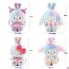 Bacos à dos en peluche Nouvelle transformation dessin animé Cat Merlot et Lomi P Doll Childrens Backpack Girl Heart Crossbody Sac de voyage