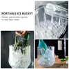 Storage Bottles Portable Ice Bucket Barrel Durable Practical Transparency Multi-purpose Clear Plastic Containers