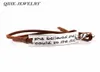 Ganzes Qihe -Schmuck Quotte glaubte, sie könne sie könnten, also habe sie inspirierende Buchstaben Armband -Tag Charm für Frauen 3052918 geführt