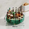 Armazenamento de cozinha Luz de luxo de luxo rack rack transparente condimento Transpare Bottle Room Desktop Box