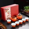 Teaware Sets 1 Set Creative Gift Chinese Ceramics Tea Cup Pot Drinking Supplies