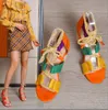 Women's sandals Summer Fashion Thick Heel High Heels Open toe strap High heeled sandals with wrapped heels Sexy classic color blocking women's shoes