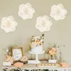 Fleurs décoratives 2pcs Papier Décoration artificielle pour les décors de mariage mural décorations Artisanat Baby Shower Birthday Interior Design