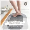 Mattes de bain Nordic Style Salle de bain Super absorbant non absorbant sans glissement de cuisine rapide tapis de couche de surface en cuir en cuir nappa tapis pour baignoire