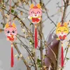 Decorative Figurines 2024 Chinese Year Dragon Decoration 6Pcs Zodiac Pendants R Hanging Spring Festival Home Car Decor Picture 3