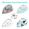 Baby bibs8 pacotes babadores babadores unissex de design estiloso bandana para meninos meninas 100% orgânicos bibs 240411