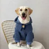 犬用アパレルパーカー犬用ラブラドールレトリバーゴールデンオータムビッグコート暖かい大きなコート