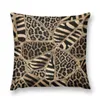 Travesseiro estampa de animais - leopardo e zebra casos de arremesso de ouro pastel decorativo pó personalizado