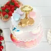 Plattor 3 Tier Holder Party Display Rack Dessert Plate Cake Stand Bitest Fruit Tray