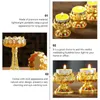 Candle Holders Metal Ghee Lamp Holder Unique Lotus Light Temple House Decorations For Homeative Zen Garden Chic Candlestick Home Fine