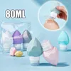 Бутылки для хранения заполненное бутылочное сердце Diamond Split Spell Silicone Lotion Shampoo Squeeze Tube Contaber Portable пустое 80 мл