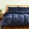 Bettwäschessätze Set reines Baumwollfarbe A/B doppelseitige Muster Cartoon Einfachheit Bettlaken Quilt Abdeckung Kissenbezug 4pcs
