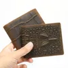 Designer Wallet Mens Wallet First layer cowhide short wallet Outdoor trend mens crocodile coin wallet Card Holder