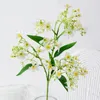 Decoratieve bloemen Bloemarrangement Ornament Faux Branch met bladeren voor huis Wedding Party Decor 39 Hoofd Floral Indoor