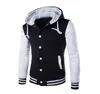 Swagwh What Mens Hoodies z kapturem w paski Patchwork Patchwork Baseball Kurtka Bluzy College Varsity Pleats Think Hoodie Men Ubrania LJ2008261033898