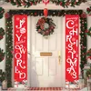 Decorative Flowers Make Your Home Festive With Merry Christmas And Snowflakes Door Hanging Flag Wrinkle Resistant Easy To Clean